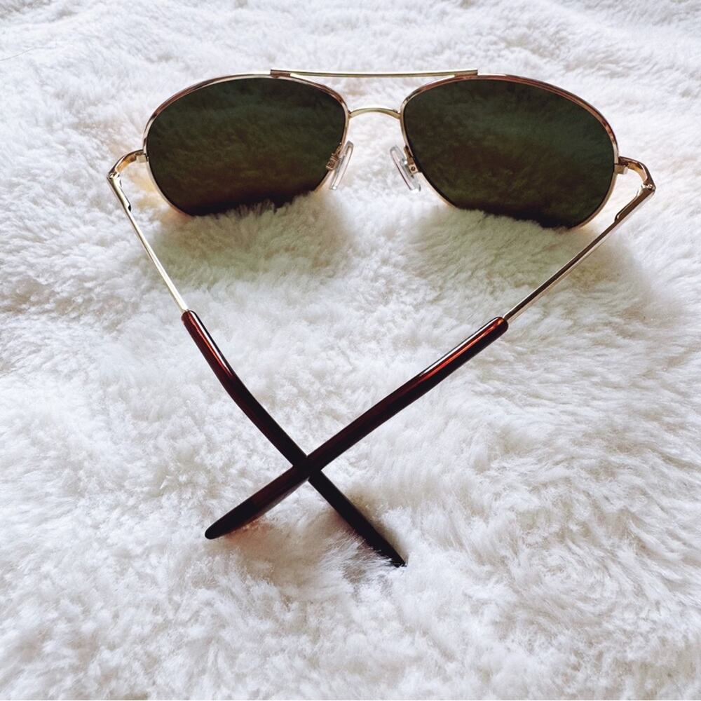 Jessa Orange Polarized Classic Aviator Sunglasses - Picture 8 of 9